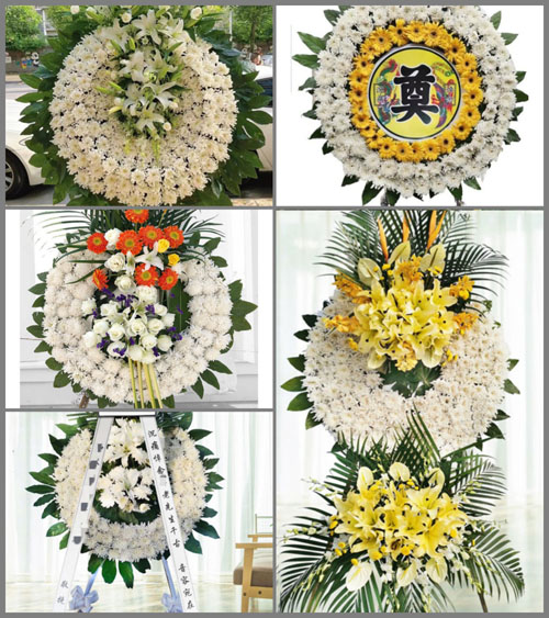 山西晋中榆社县河峪乡刘家沟村花圈速递